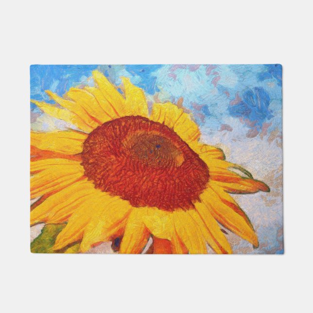Tapete Olá Sun Sunflower Art (Frente)