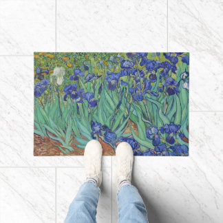 Tapete Óleo Floral Famoso de Íris Azuis de Van Gogh