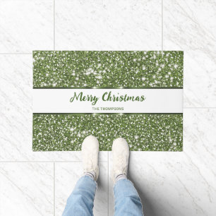 Tapete Olhar Brilhante Verde Falso Textura Feliz Natal