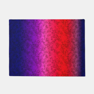 Tapete Ombre vermelho-azul