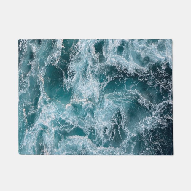 Tapete Ondas do mar com espuma branca (Frente)