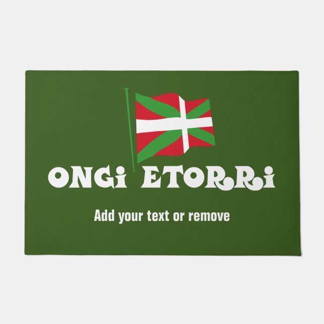 Tapete ONGI ETORRI eta Ikurriña, bandeira de boas-vindas  (Frente)