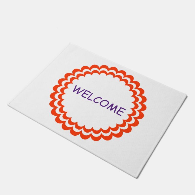 Tapete Orange Violet Welcome (Inclinado)