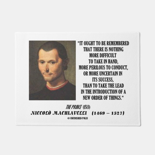 Tapete Ordem nova da introdução da ligação de Machiavelli (Frente)