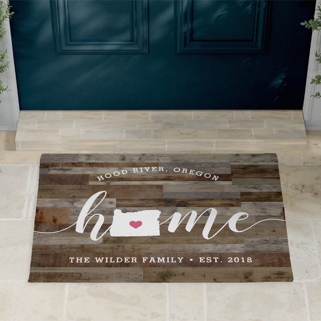 Tapete Oregon Home State Personalizado Wood Look (Criador carregado)