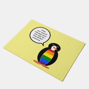 Tapete Orgulho Gay Falando Pinguim Personalizado