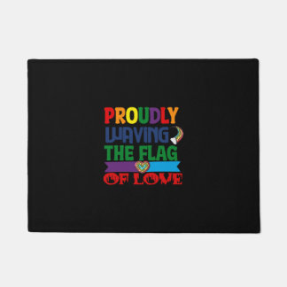 Tapete Orgulhosamente Acenando A Bandeira Do Amor