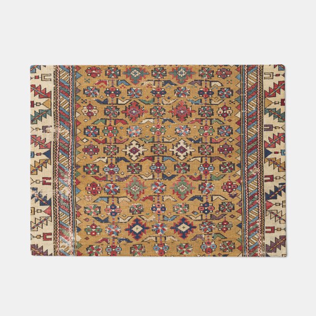 Tapete Ornamentado Colorido Sudoeste da Mostarda (Frente)