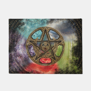 Tapete Ornamento da Lua de Triskelion Elemental Pentacle