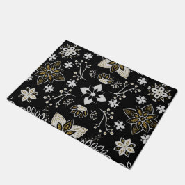 Tapete Ornate black and white floral pattern 