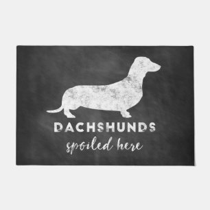 Tapete Os Dachshunds estragaram aqui o quadro do vintage