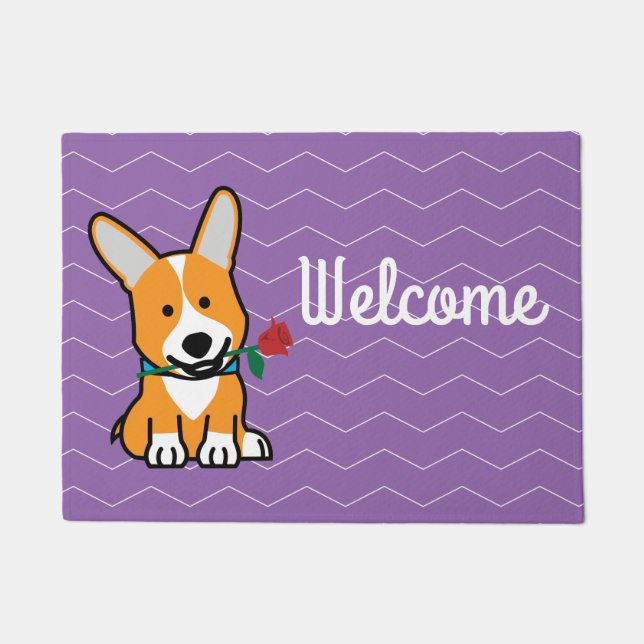 Tapete Os namorados de Galês do Pembroke do filhote de (Frente)