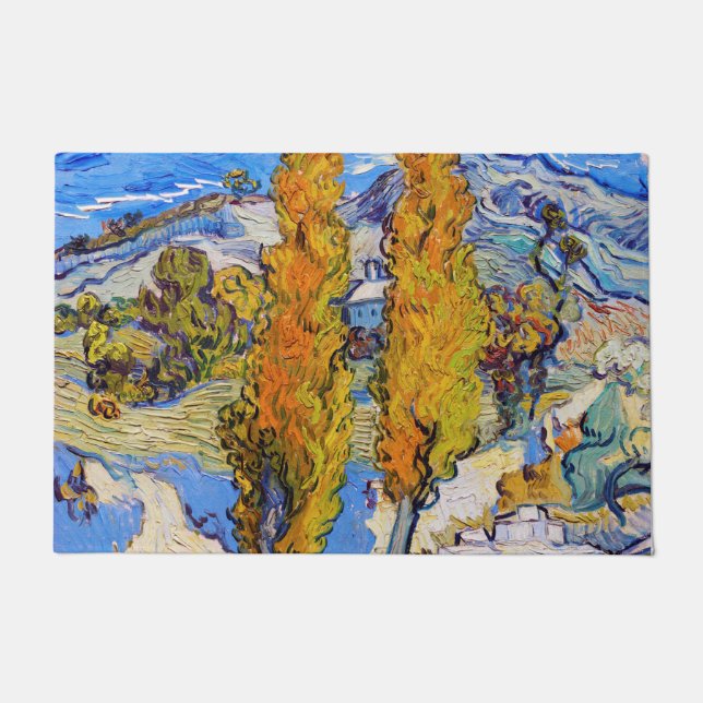Tapete Os Poplars em Santo-Rémy, Van Gogh (Frente)