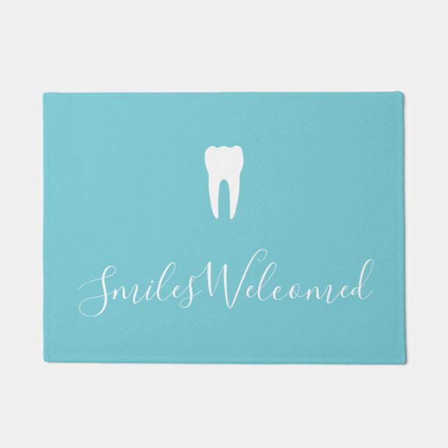 Tapete Os sorrisos deram boas-vindas a Floormat (Frente)