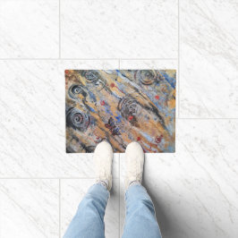 Tapete ouro de abstrato e borboleta prateada