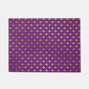 Tapete Ouro Elegante Fleur De Lis Squares