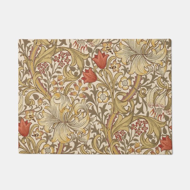 Tapete Ouro Lily Pattern Versão 2 De William Morris (Frente)