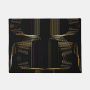 Tapete Ouro, preto, linha arte na moda elegante, legal,
