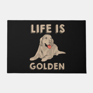 Tapete Ouro Retriever Dog - A Vida É Ouro