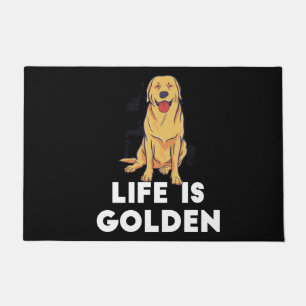 Tapete Ouro Retriever Dog - A Vida É Ouro