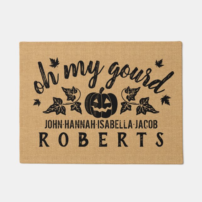 Tapete Outono oh minha queda rústica feita sob encomenda (Frente)