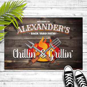 Tapete Paciência Personalizada Chillin' e Grillin'