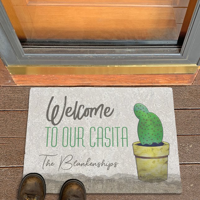 Tapete Paddle Cactus Art WELCOME Personalizado (Criador carregado)