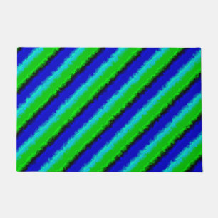 Tapete Padrão arco-íris 3D abstrato azul verde