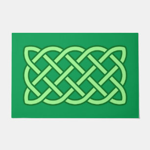 Tapete Padrão Celtic Knot, Esmeralda e Verde limão