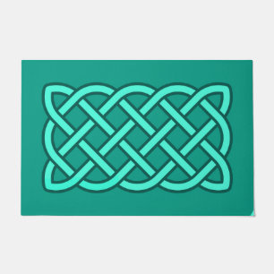 Tapete Padrão Celtic Knot, Turquesa, Aqua e Teal