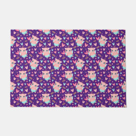 Tapete Padrão Coração Corajoso Cupido Cujo Porco É Coraçã