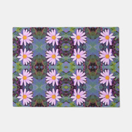 Tapete Padrão da flor da margarida rosa retrorreflectora