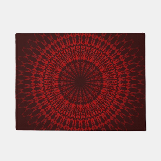 Tapete Padrão Dark Red Mandala (Frente)