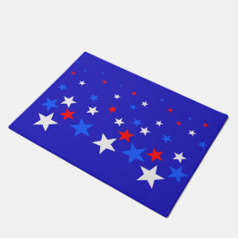 Tapete Padrão das estrelas azul, vermelha e branca