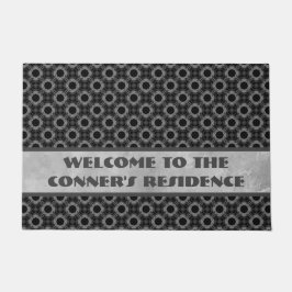 Tapete Padrão das flores das Cinzas prateadas