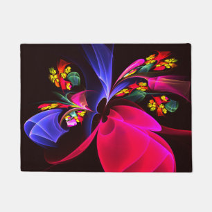 Tapete Padrão de Abstrato Floral Moderno Colorido #06