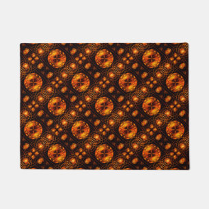 Tapete Padrão de Arte Abstrata Boho Moderna Elegante Dour