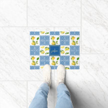 Padrão de Azulejo Nome Monograma de Limão País Fra