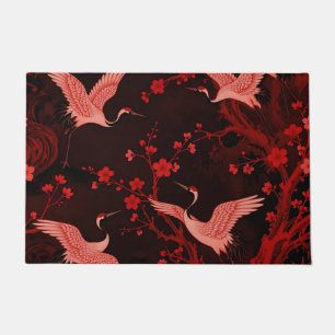 Tapete Padrão de Chinoiserie Flor de Cerejeira do Grou Ve