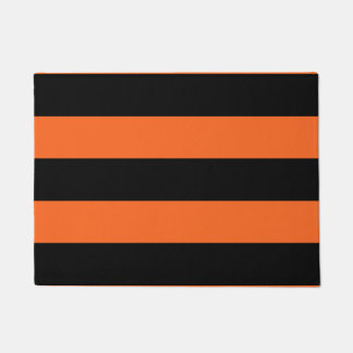 Tapete Padrão de Dia das Bruxas em Laranja e Black Stripe