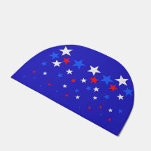 Padrão de Estrela Azul, Vermelho e Branco
