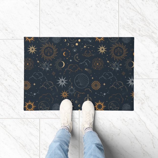 Tapete Padrão de estrelas e planetas (Interior)