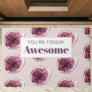 Tapete Padrão de Fig Roxo Moderno e você é incrível