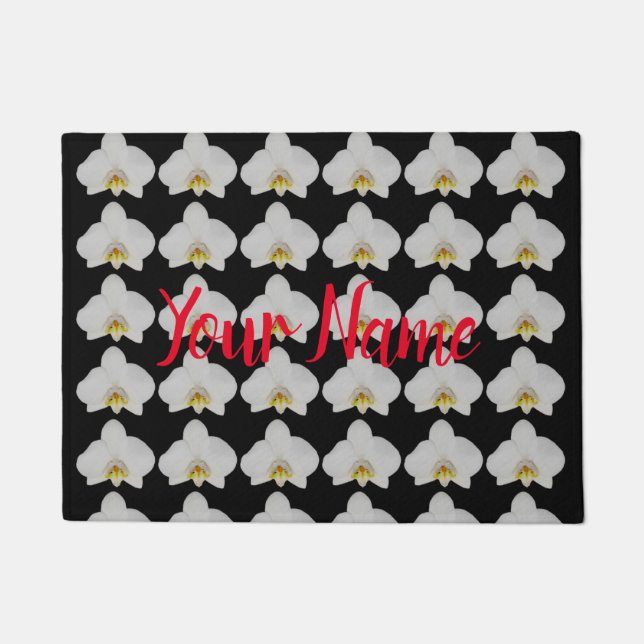 Tapete Padrão de flor de orquídea para jardineiros e flor (Frente)