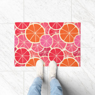 Tapete Padrão de Fruta de Citros Laranja e Toranja