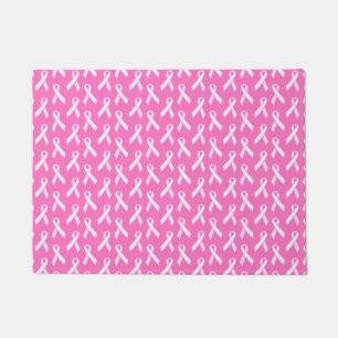 Tapete Padrão de Laço Rosa – Conscientização sobre o Cânc