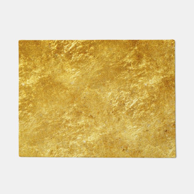 Tapete Padrão de mármore Dourado e amarelo (Frente)