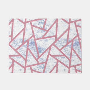 Tapete Padrão de mosaico rosa e azul