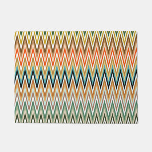 Tapete Padrão de multicor do Zigzag