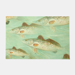 Tapete Padrão De Peixe De Baixo